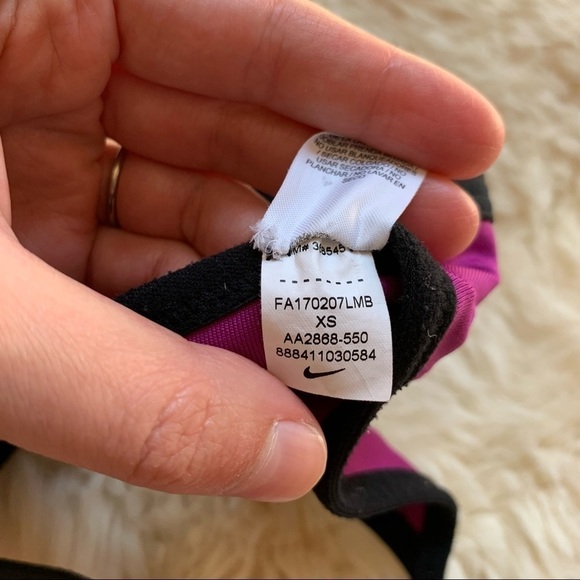 Nike Indy Light CrossBack Strappy Bra Purple Black - Picture 6 of 8